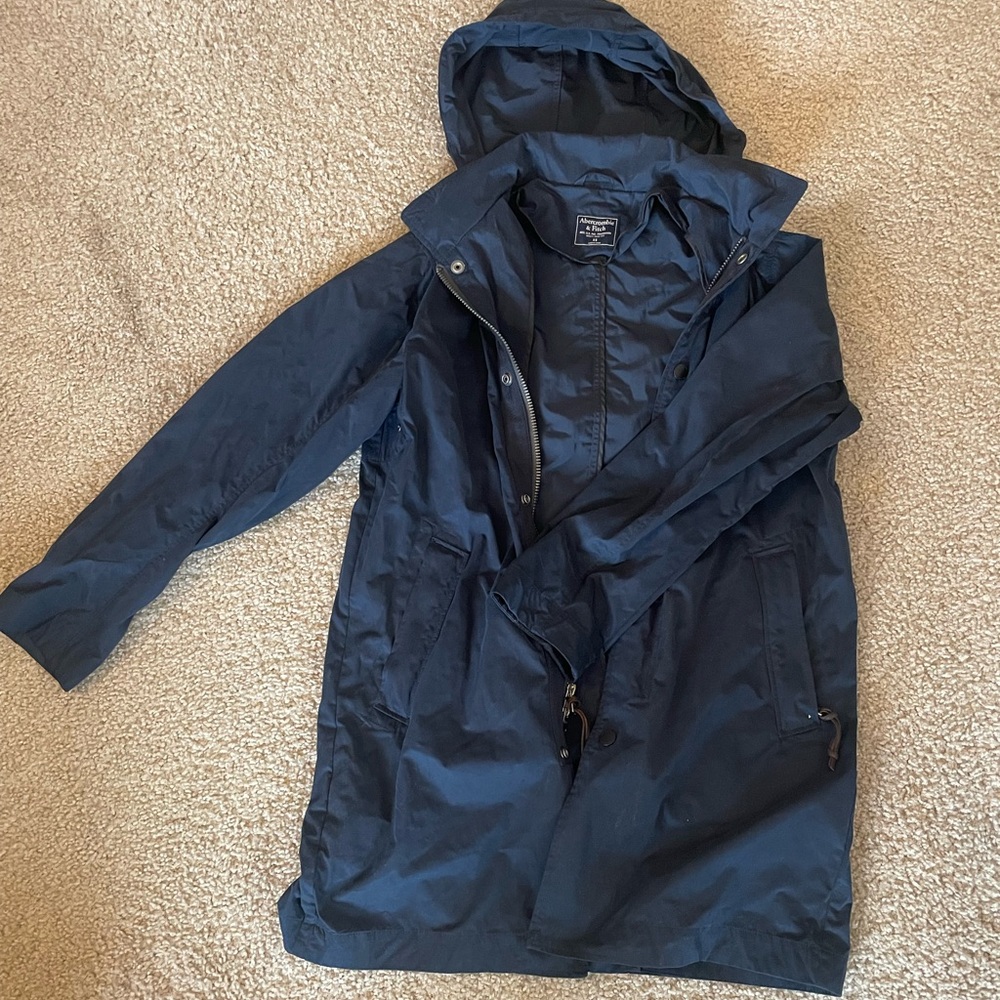 Men’s long blue coat